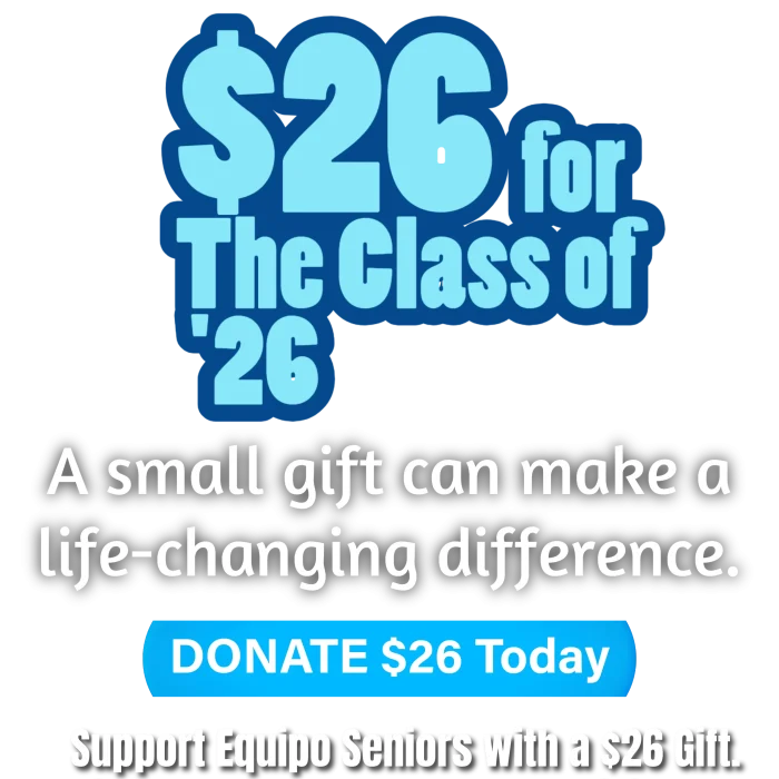 26 for the class of 26 Flyer Transparent 4